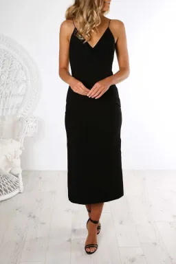 Finders Keepers Dreams Midi Dress Black Size S / Au 8 for rent on The Volte - image 2