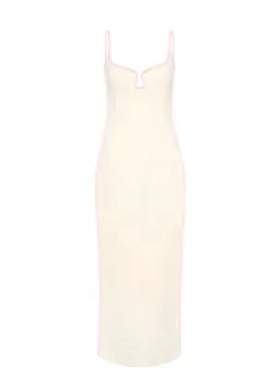Paris Georgia Marlo Dress Cream With Bubblegum Pink Size 6 for rent on The Volte - image 3