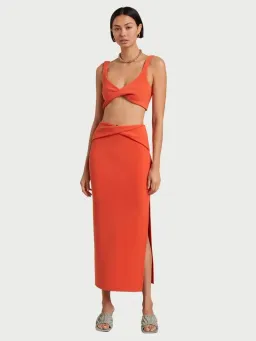 Bec & Bridge Clover Set in Flame Orange Size 8 for rent on The Volte - image 1