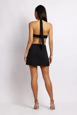 Meshki Nicha Mini Dress Black Size M/ Au 10 for rent on The Volte - image 2