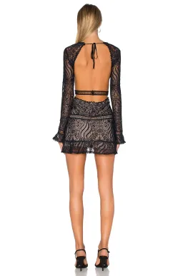 For Love and Lemons Emerie Cut Out Dress Black Size XS/ AU 6 for rent on The Volte - image 3