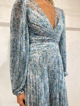 Acler Astone Dress In Blue Fields Size 8 for rent on The Volte - image 4