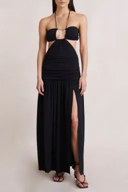 Bec & Bridge Adaline Cut Out Maxi Dress Black Size 8 for rent on The Volte - image 1