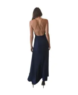 One Fell Swoop Monika Slip Dress Navy Size 6 for rent on The Volte - image 2