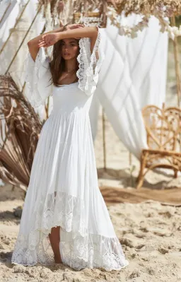 Coven & Co Folklore Gown Natural White Size M  for rent on The Volte - image 3