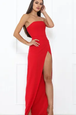 Abyss by Abby She's on Fire Gown Red Size 12 for rent on The Volte - image 2