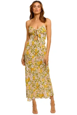 Bec & Bridge Brady Midi Dress Print Size 8 for rent on The Volte - image 1