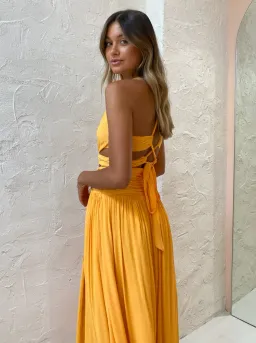 Issy Hoops Dress Orange Sorbet Size 12 for rent on The Volte - image 4