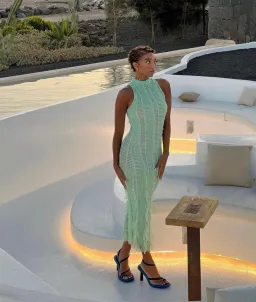 Roberta Einer Angel Midi Dress Mint Size 6 for rent on The Volte - image 4