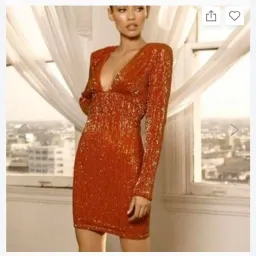 Abyss By Abby Virgo Mini Dress in Burnt Orange Size 8 for rent on The Volte - image 1