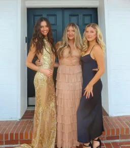 Alamour Nicola Gown Gold Sequin Size 8 for rent on The Volte - image 5