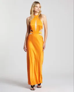 Auteur Emilie Solid Dress Orange Size M/ AU 10 for rent on The Volte - image 1