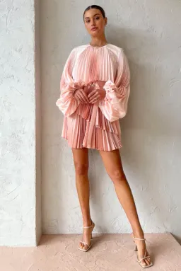 Acler Barnard Dress Gradient Pink Size 8 for rent on The Volte - image 4