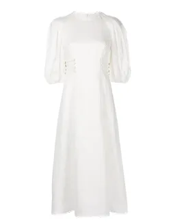 Zimmermann Rosa Laced Midi Dress White Size 0 / Au 8 for rent on The Volte - image 6