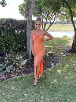 Bec & Bridge Annika Cowl Gown Sorbet Size 8  for rent on The Volte - image 9