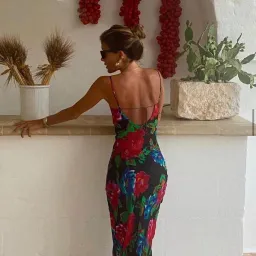 Rat & Boa Casablanca Maxi Dress Print Size M  for rent on The Volte - image 2