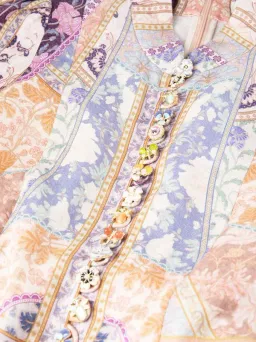 Zimmermann The Kaleidoscope Buttoned Mini in Multi Swirl Floral Size 4/Au 16 for rent on The Volte - image 2