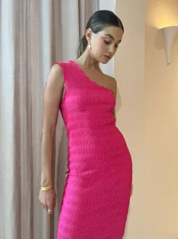 L'Idee Gigi Smocking Gown in Punch Pink Size 8 / S for rent on The Volte - image 5