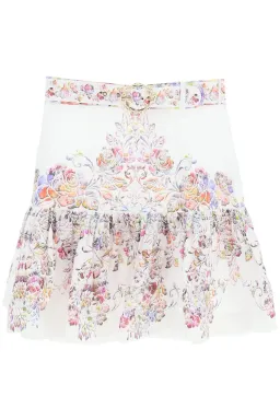 Zimmermann Prima Flip Linen Mini Skirt Floral Size 0P / Au 6P for rent on The Volte - image 5