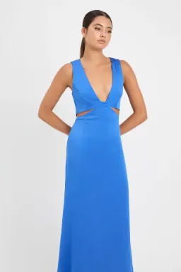 Kookai Milan Cut Out Dress Sapphire Size 36/AU 8 for rent on The Volte - image 2