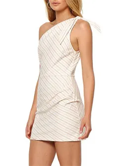 Bec & Bridge Rochelle Asymm Mini Dress Stripe Size 8  for rent on The Volte - image 4