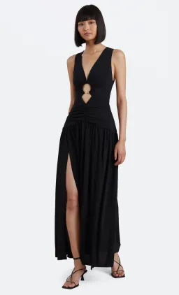 Bec & Bridge Lindsey V Maxi Dress Black Size 10 for rent on The Volte - image 1