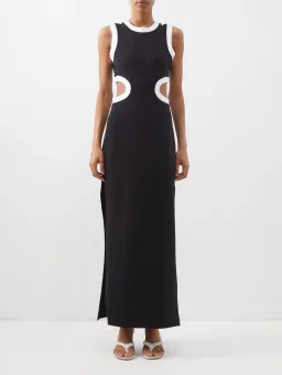 Staud Dolce Jersey Maxi Dress Black Size L for rent on The Volte - image 1