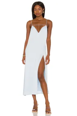 Camila Coelho Darla Midi Dress Pale Blue Size XS / Au 6 for rent on The Volte - image 1