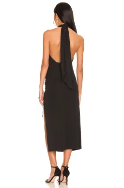H:ours Kyra Cutout Midi Dress Black Size S for rent on The Volte - image 2