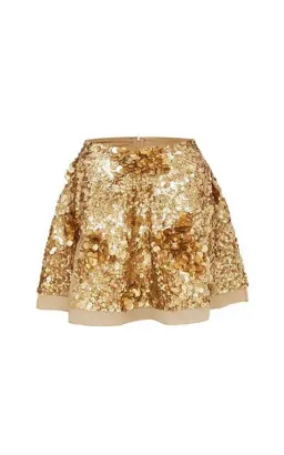 Aje Sorian Skirt Gold Size 10 for rent on The Volte - image 2