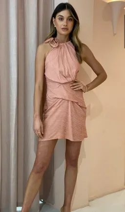 One Fell Swoop Orcale Mini Dress Pink Size 8 for rent on The Volte - image 3