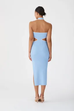 San Sloane The Monica Midi Dress Blue Size 8 for rent on The Volte - image 3