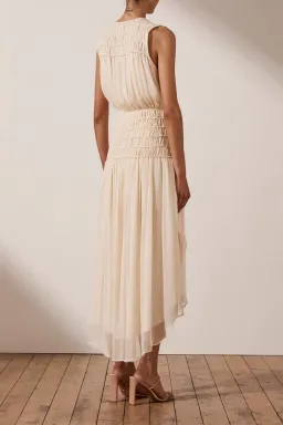 Shona Joy Delphine Sleeveless Midi Dress Cream Size 8 for rent on The Volte - image 4