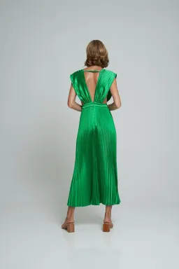 L'idee Gala Gown in Bright Green Size 10 for rent on The Volte - image 3