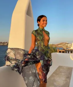 Kim Shui Lace Butterfly Dress Print Size 6  for rent on The Volte - image 3