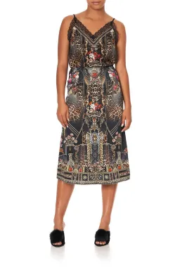 Camilla Slip Midi Skirt Gothic Goddess Size 12 for rent on The Volte - image 1