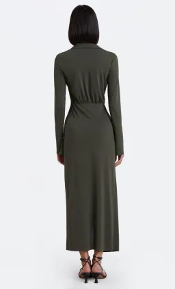 Bec & Bridge Evoke Long Sleeve Maxi Dress Khaki Green Size 6 / XS for rent on The Volte - image 3