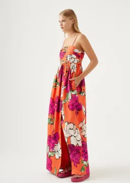 Aje Monument Tulip Maxi Dress Vivid Camellia Size 10 / M for rent on The Volte - image 2