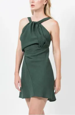 One Fell Swoop Audrey Mini Dress Pine Size 10 for rent on The Volte - image 1