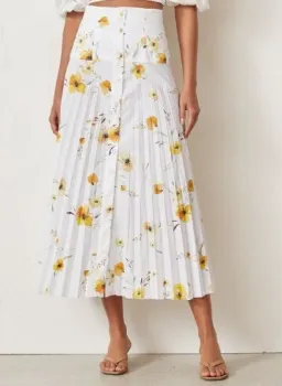 Bec & Bridge Collette Pleated Skirt Size 6 for rent on The Volte - image 2