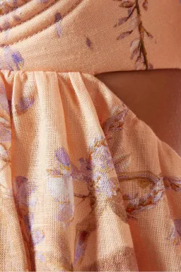 Zimmermann Rosa Bralette Midi Dress in Lilac Wisteria Floral Size 2/Au 12 for rent on The Volte - image 4