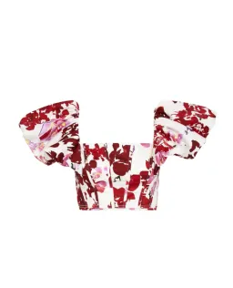 Aje Margot Bubble Sleeve Top Floral Size 10 for rent on The Volte - image 1