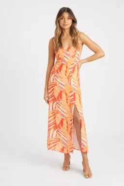 Kookai Vie Slip Dress Orange Size 38 / Au 10 for rent on The Volte - image 1