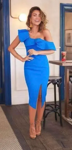 Sheike Fame & Fortune Dress Blue Size 16 for rent on The Volte - image 4