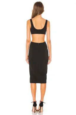 Lovers + Friends Titus Midi Dress Black Size XS for rent on The Volte - image 3