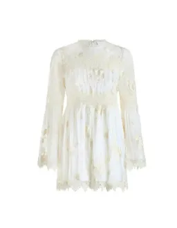 Zimmermann Tropicale Antique Playsuit Cream Size 1/Au 10 for rent on The Volte - image 2