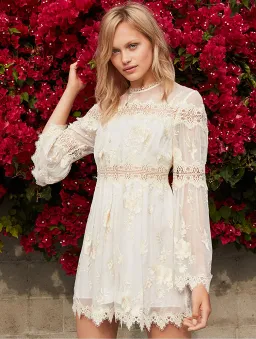 Zimmermann Tropicale Antique Playsuit Cream Size 1/Au 10 for rent on The Volte - image 1