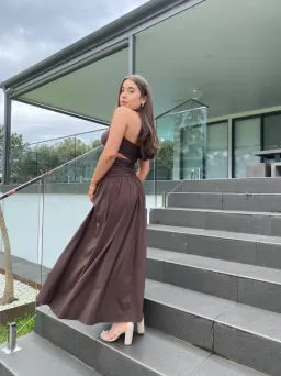 Bec & Bridge Joelene Top and Skirt Set Cognac Size 8 for rent on The Volte - image 9