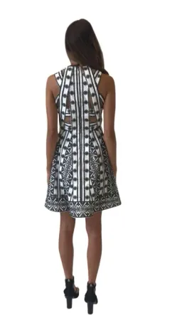 Thurley Star Crossed Lovers Dress Black/White Size 6 for rent on The Volte - image 3