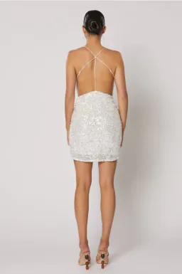 Winona Asha Mini Dress White Size 12 for rent on The Volte - image 3